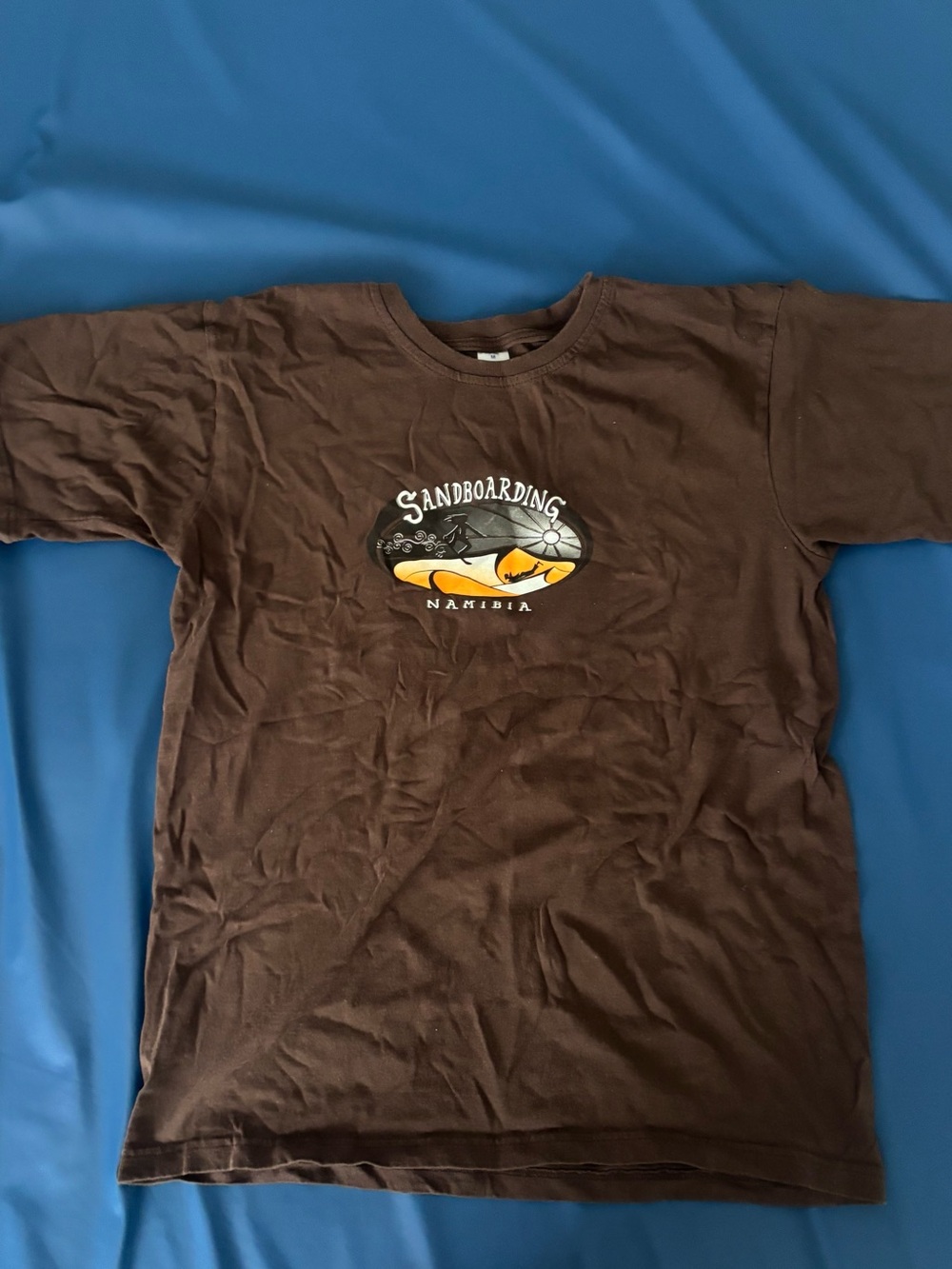 Sandboarding Namibia Graphic Tee - Brown